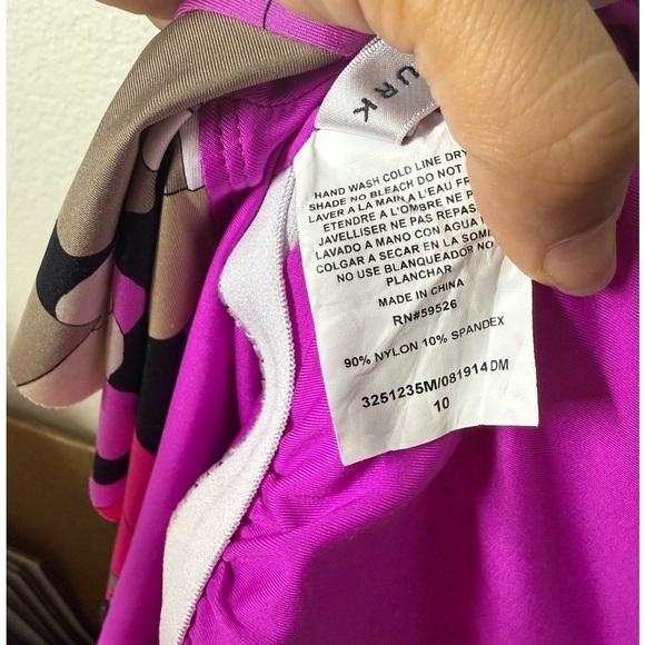 Trina Turk Lynx Gemini One Piece Swimsuit Size 10 - Picture 6 of 6